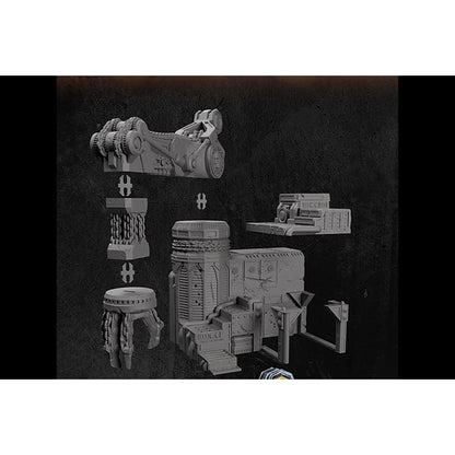 Battlezone Mars - Ironlift Mech Crane parts guide diagram showing the crane's components and how they assemble