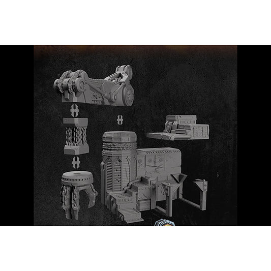 Battlezone Mars - Ironlift Mech Crane parts guide diagram showing the crane's components and how they assemble