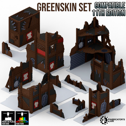 Foldable Terrain 11th Ed - Greenskin - Single Container