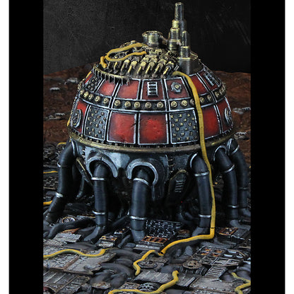 Battlezone Mars - Nova Vault painted photograph of the finished domed vault on an industrial deck floor