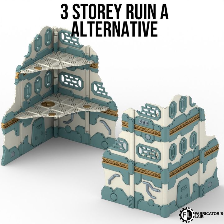 Foldable Terrain 11th Ed - Space Dwarf - Full Set