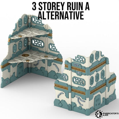 Foldable Terrain 11th Ed - Space Dwarf - Full Set