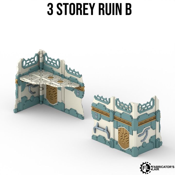 Foldable Terrain 11th Ed - Space Dwarf - Full Set