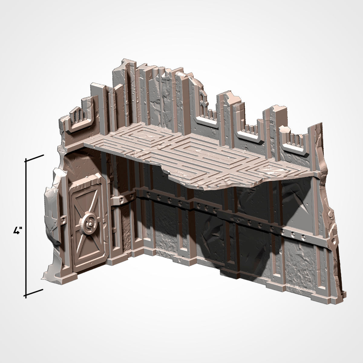 Industrial Ruins - Large L Ruin Left