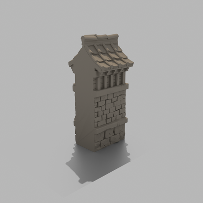 Sunrise Castle Inside Walls & Gate - T Shape