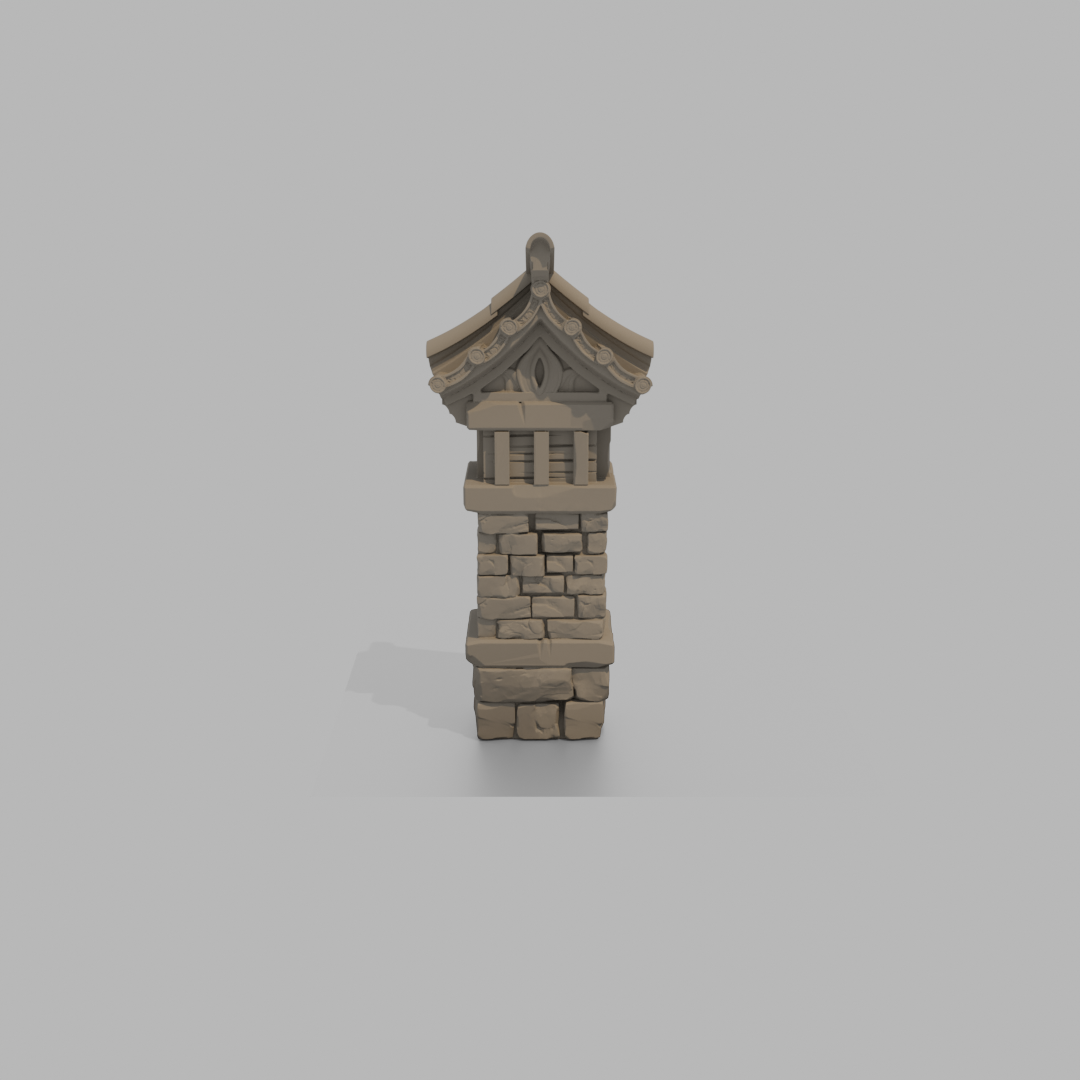 Sunrise Castle Inside Walls & Gate - End Shape