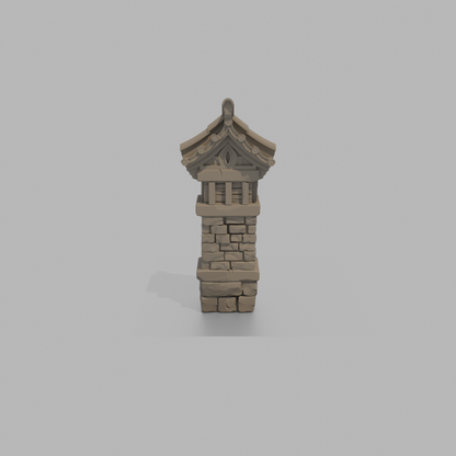 Sunrise Castle Inside Walls & Gate - End Shape