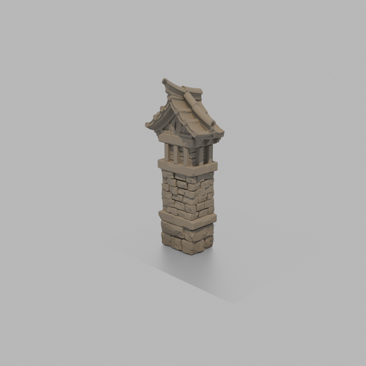 Sunrise Castle Inside Walls & Gate - End Shape