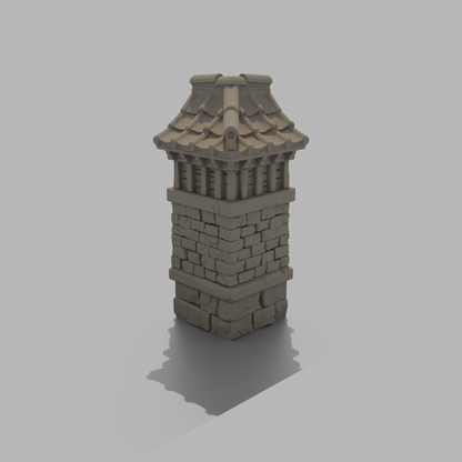 Sunrise Castle Inside Walls & Gate - L Shape