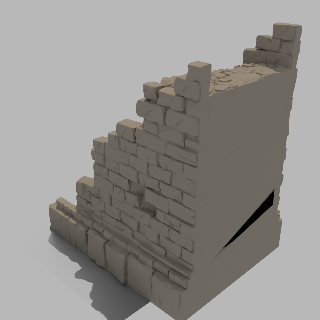 Sunrise Castle Outside Walls & Gate - Debris