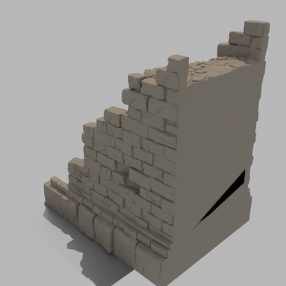 Sunrise Castle Outside Walls & Gate - Debris