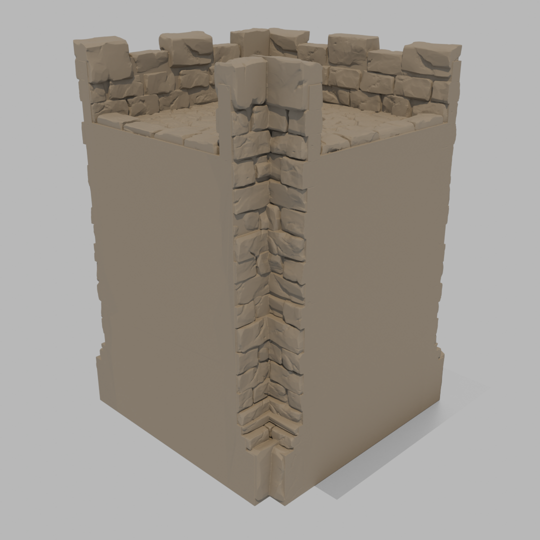 Sunrise Castle Outside Walls & Gate - Inner Corner