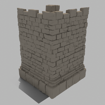 Sunrise Castle Outside Walls & Gate - Inner Corner