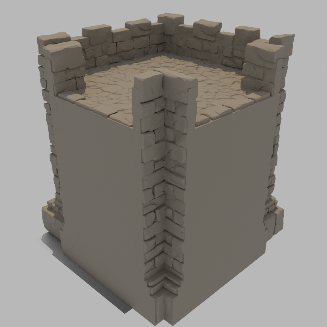 Sunrise Castle Outside Walls & Gate - Outer Corner