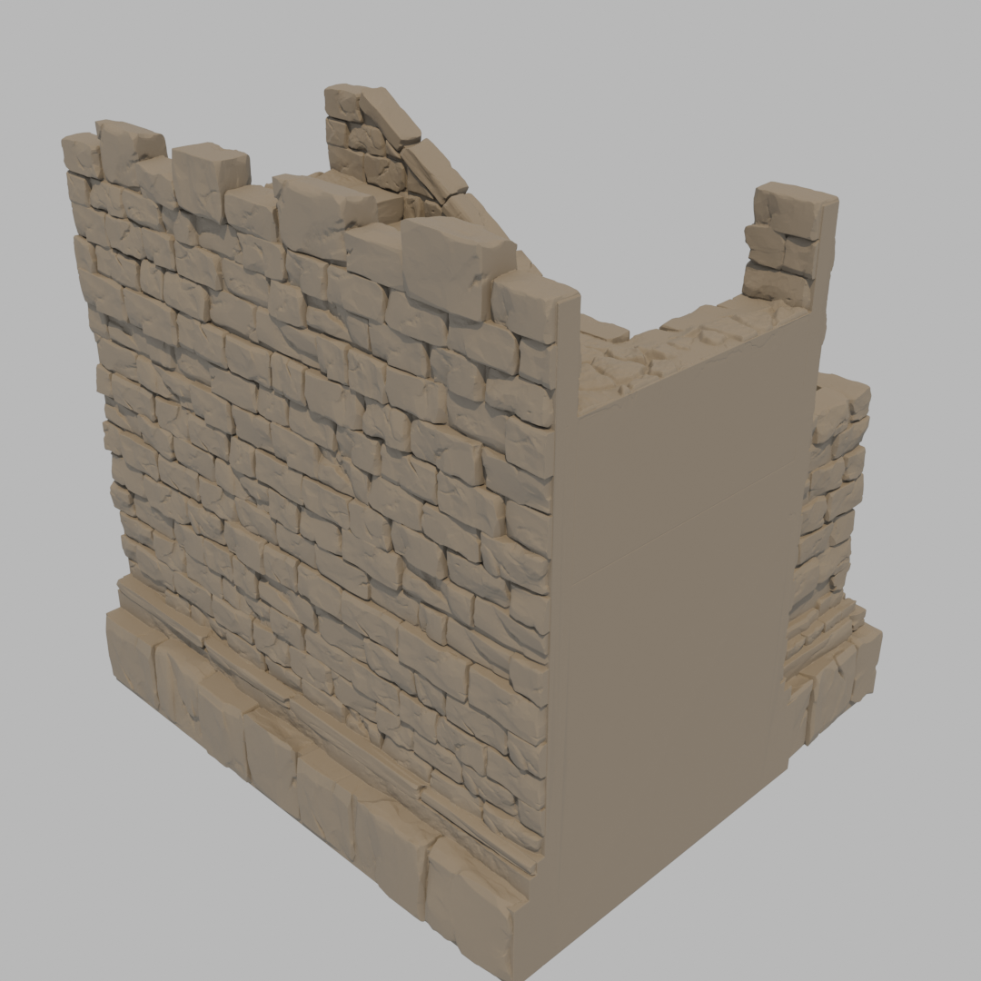 Sunrise Castle Outside Walls & Gate - Stairs Left