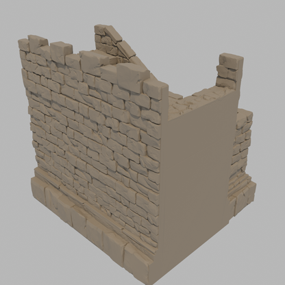 Sunrise Castle Outside Walls & Gate - Stairs Left