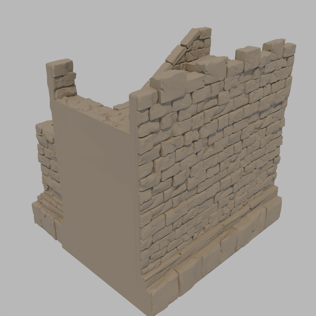 Sunrise Castle Outside Walls & Gate - Stairs Right
