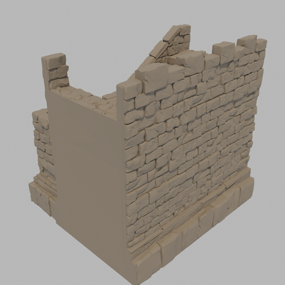 Sunrise Castle Outside Walls & Gate - Stairs Right