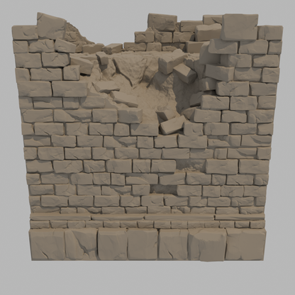 Sunrise Castle Outside Walls & Gate - Till Damaged